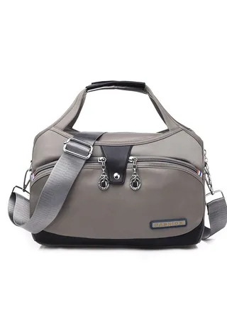 Ladies handbags Large-capacity Waterproof Anti-theft Women's Fashion Handbag, Oxford Cloth Travel Daypack, Multi Zipper Pockets Crossbody Shoulder Bag 