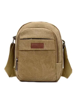 Solid Crossbody Bag Khaki 