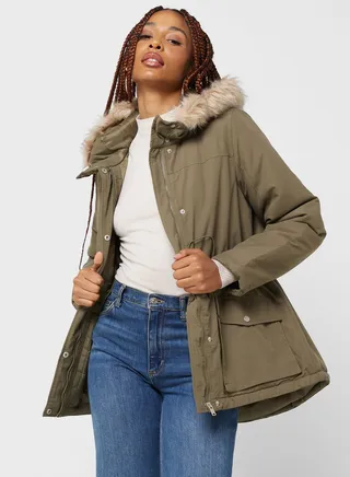 Fur Hooded Jacket 