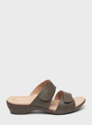 Double Strap Wedge Sandals 