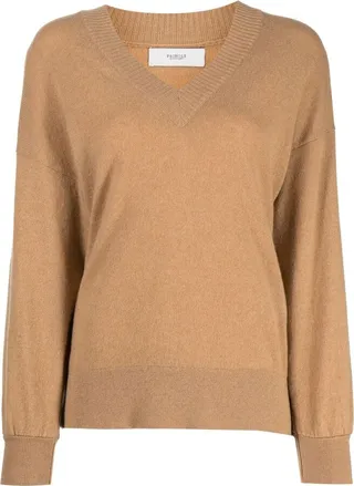 V-neck long sleeve jumper