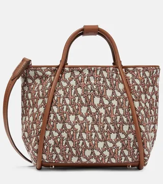Marine XS jacquard tote bag