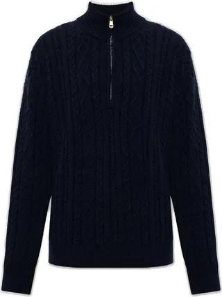 Moncler Half-Zip Knitted Jumper