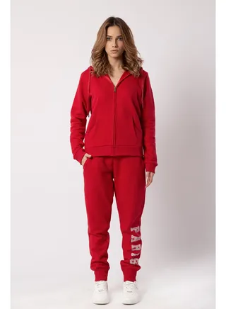 Women Sweat Pants With Print on the Leg 