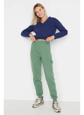 Sweatpants - Khaki - Joggers 