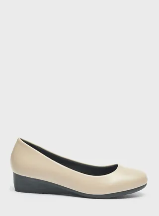 Ankle Strap Mid Heel Pumps 
