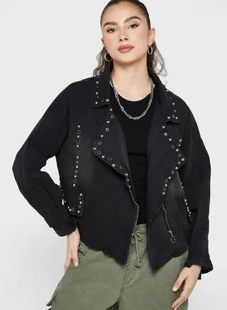 Cropped Denim Jacket 