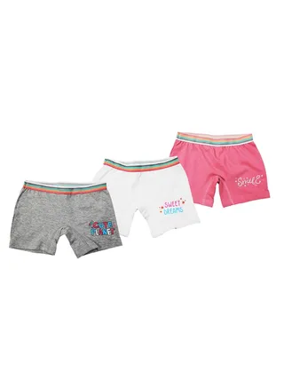 Short set for Girls -  3 pieces-Color and Print May Vary 