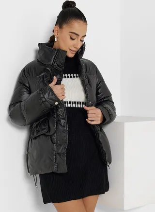 Padded High Neck Jacket 