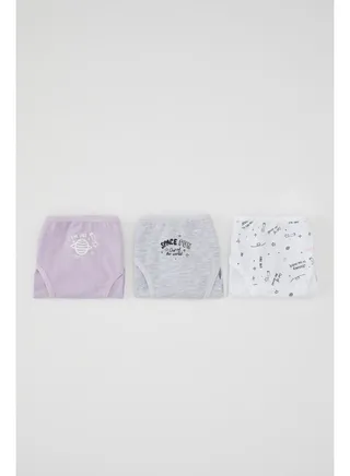 Girl Regular Fit Underwear Slip - 3 Pack 