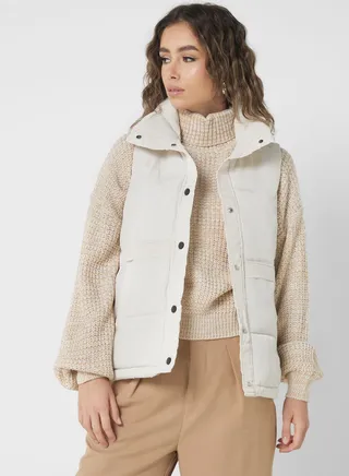 Sleeveless Puffer Vest 