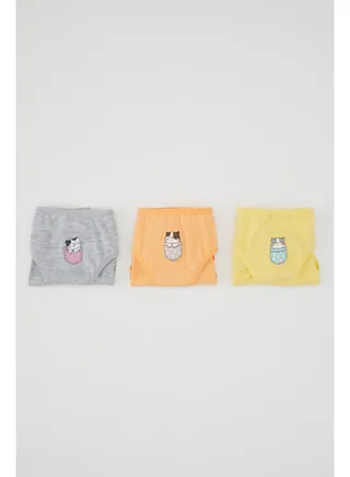 Girl Regular Fit Underwear Slip - 3 Pack 