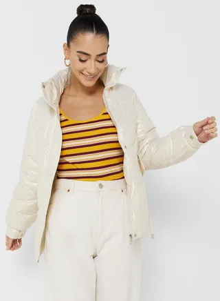 Padded High Neck Jacket