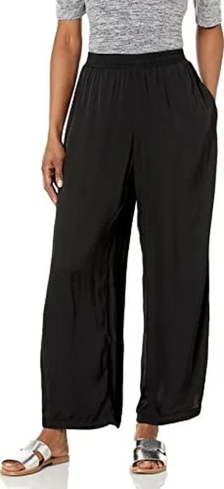 Velvet by Graham & Spencer Women's Jacy Satin Viscose Straight Leg Pant