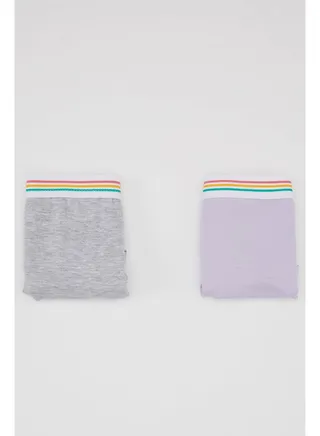 Girl Regular Fit Underwear Knitted Boxer - 2 Pack 
