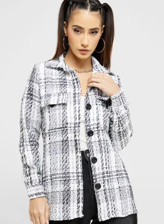 Checked Shacket 