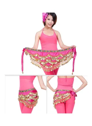 Belly Dance Waist Chain Pink 