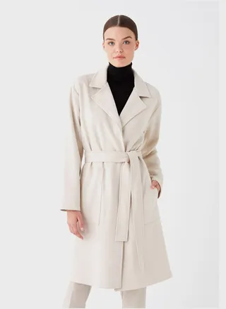 Tie Pocket Detail Longline Jacket 
