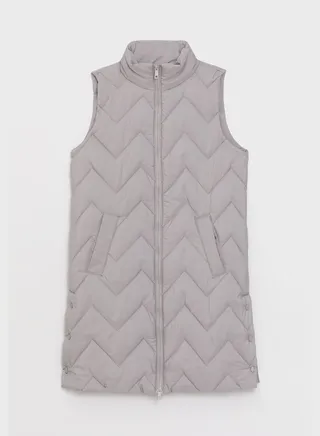 Pocket Detail Turtle Neck Vest 