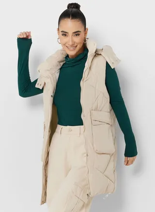 Sleeveless Padded Jacket