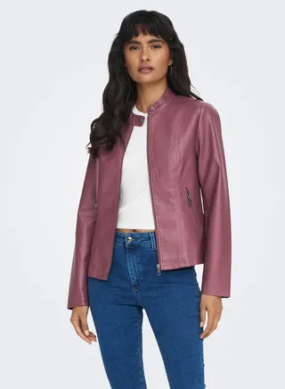 Pu Pocket Detail Jacket 