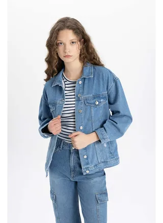 Woman Oversize Fit Denim Jacket 