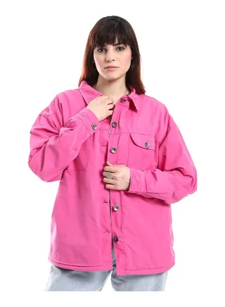 Buttons Down Closure Long Sleeves Jacket 