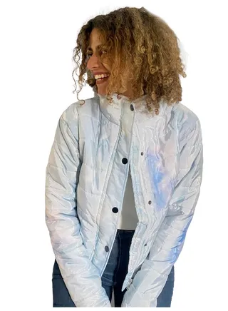 Cloud Print Puffer Jacket 