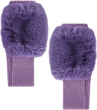 Faux Fur Scarf And Glove Set
