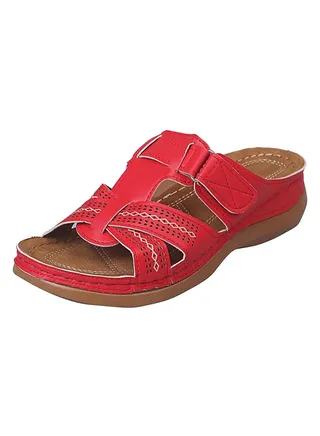 Anti-Slip Comfortable Sewing Thread Craft Slipper Red 
