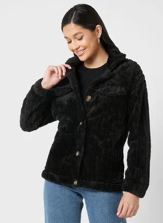 Teddy Button Down Jacket 
