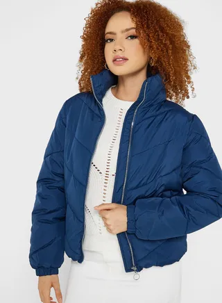 High Neck Puffer Jacket 
