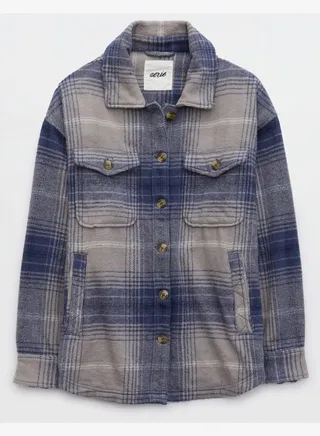 Aerie Woven Shacket 