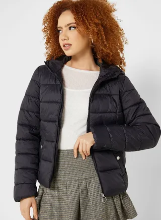 Hooded Pocket Detail Jacket 
