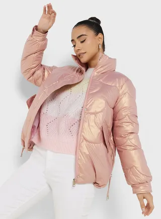 Padded High Neck Jacket