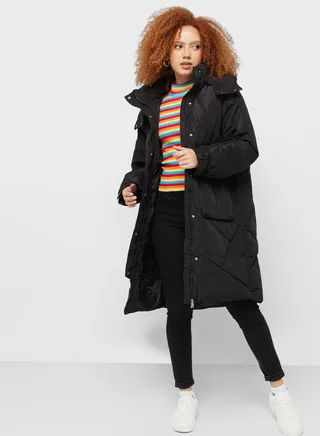 Padded Jacket With Hood 