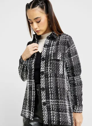 Checked Shacket 
