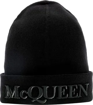 Alexander McQueen Logo Embroidered Beanie