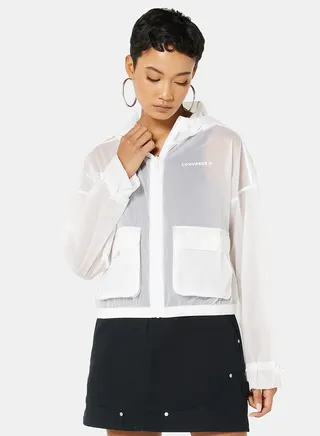 Sheer Hooded Jacket 