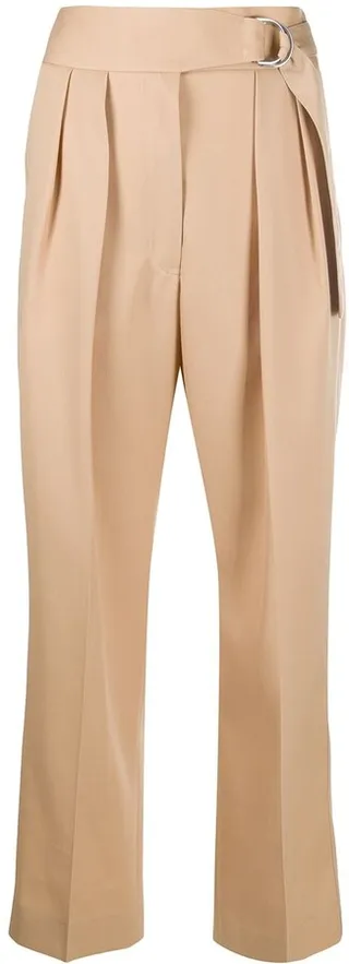 High-Waist Cropped Trousers
