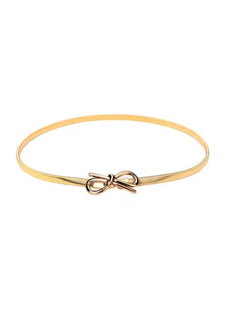 Bow Design Belt Gold 