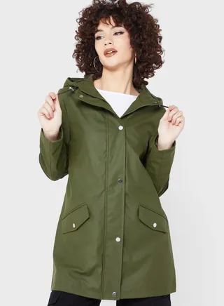 Pocket Detail Button Down Jacket 