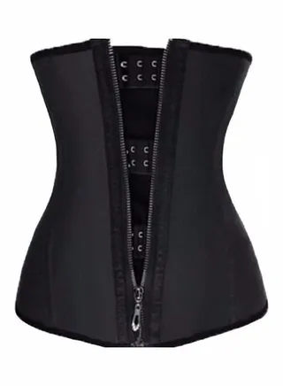 Body Shaper Breathable Corsets Top Slimming Belt Black 