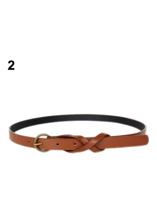 Vintage Thin Belt Brown 