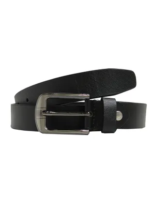 GENUINE LEATHER 30 MM FROMAL BELT FOR UNISEX IN BLACK 