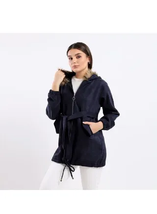 Plain Basic Jacket Blue 