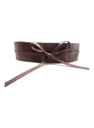Fashionable Bowknot Belt Coffee 