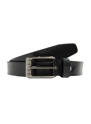 GENUINE LEATHER 30 MM FROMAL BELT FOR UNISEX IN BLACK 