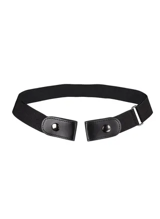 Textured Stretchable Belt Black 