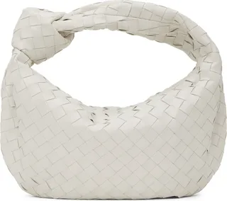 Bottega Veneta White Teen Jodie Bag